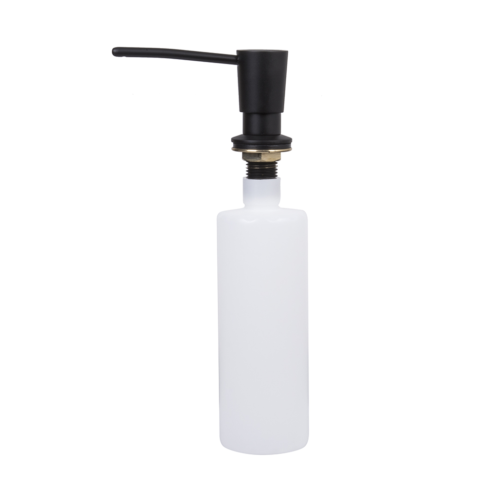 Matte Black Finish Kitchen Soap Dispenser