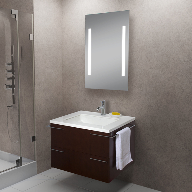 31-inch Single Bathroom Vanity with Mirror and Lighting System
