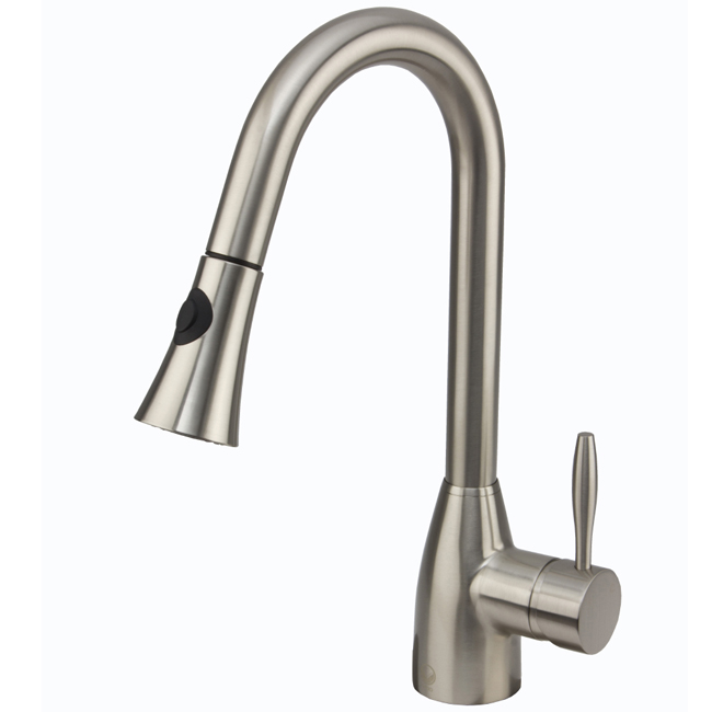 Aylesbury Stainless Steel Pull-Down Spray Kitchen Faucet