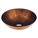 Russet Glass Vessel Bathroom Sink
