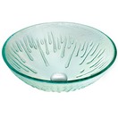 Icicles Glass Vessel Bathroom Sink