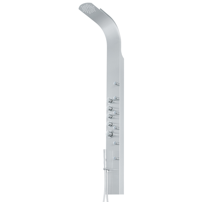 Shower Panel System with Rain Shower Head