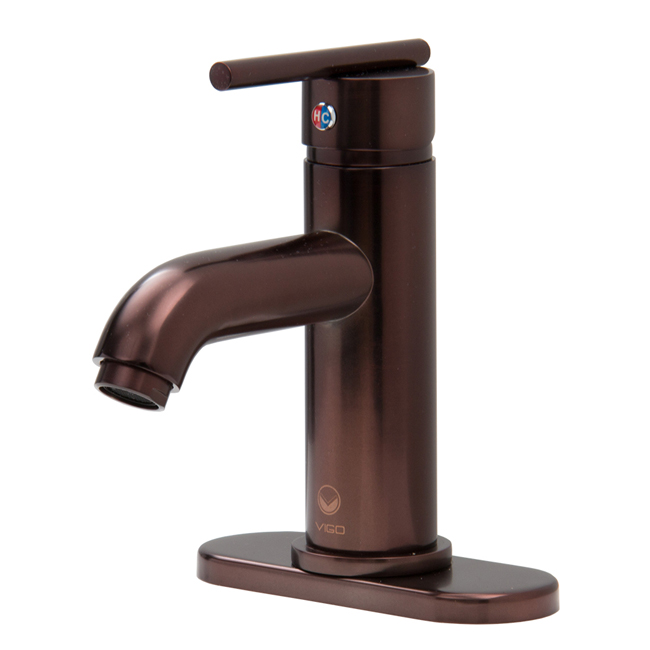 Setai Single Handle Oil Rubbed Bronze Bathroom Faucet with Deck Plate Setai Single Handle Oil Rubbed Bronze Bathroom Faucet with Deck Plate