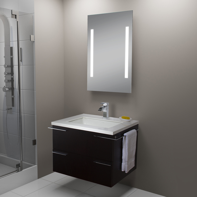 31-inch Single Bathroom Vanity with Mirror and Lighting System