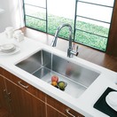 Undermount Stainless Steel Kitchen Sink and Faucet