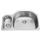 32-inch Undermount Stainless Steel 18 Gauge Double Bowl Kitchen Sink