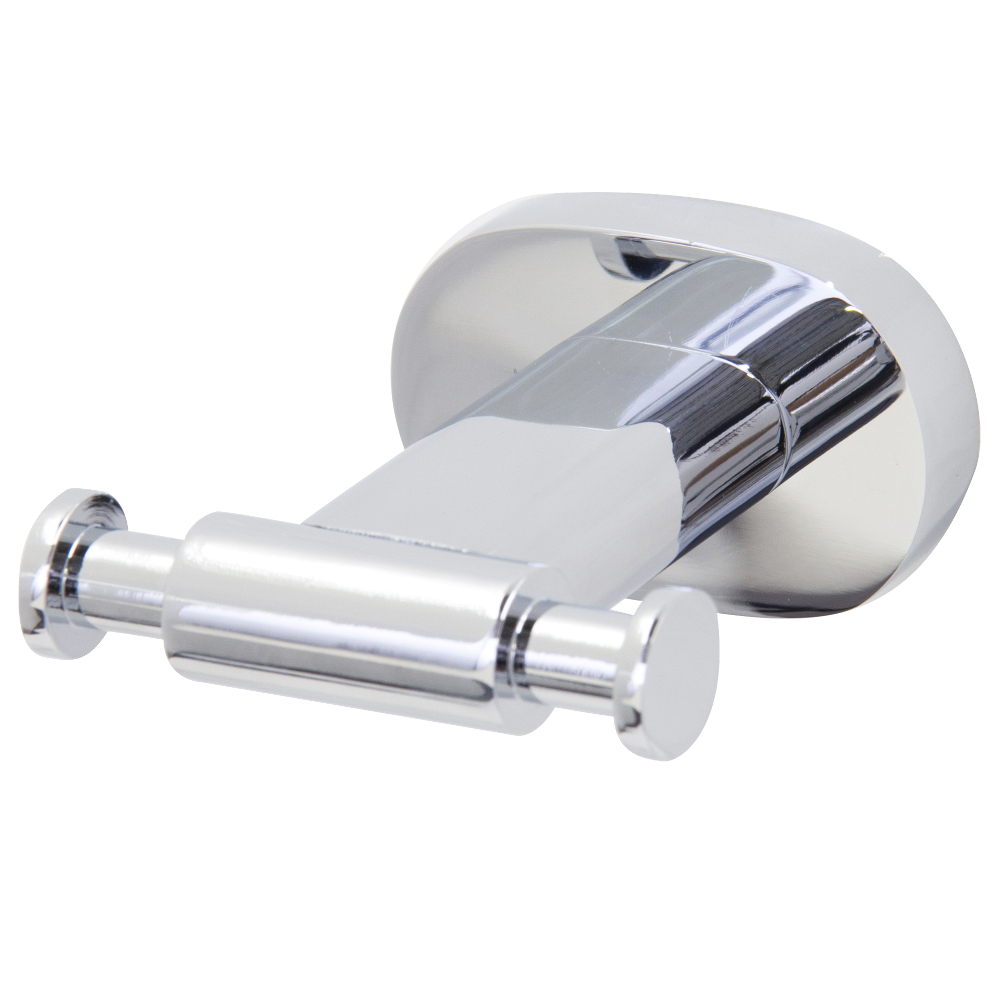 Ovando Round Design Double Hook in Chrome