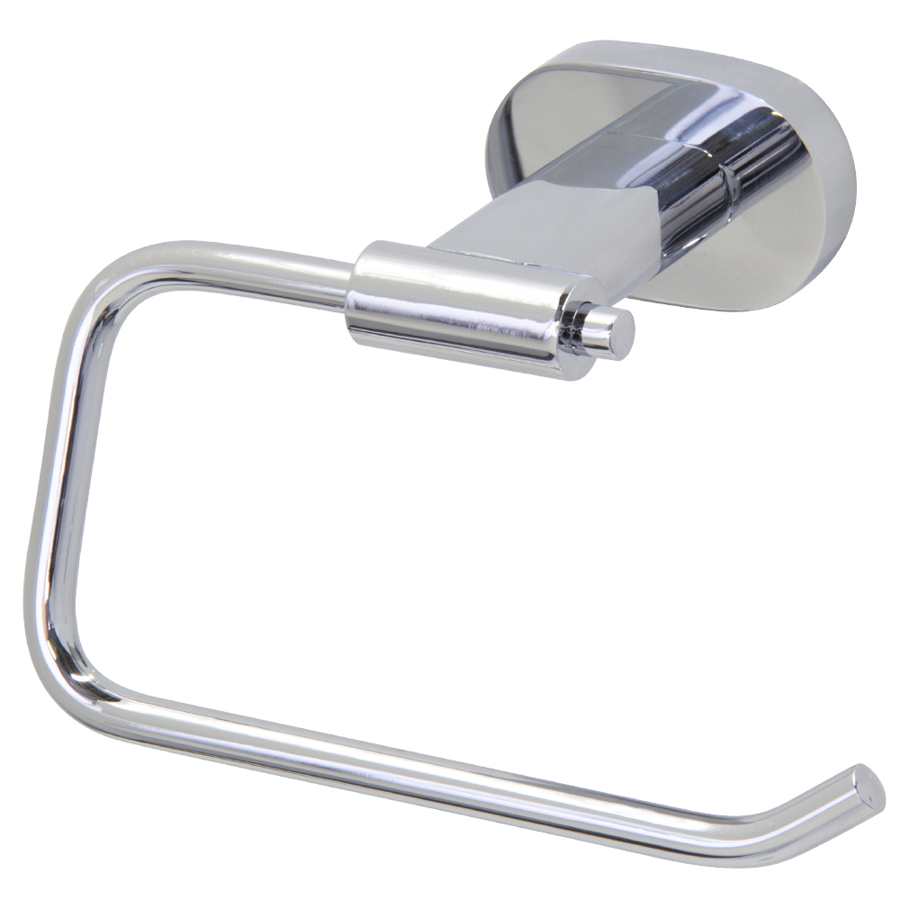 Ovando Round Design Single Post Toilet Tissue Holder in Chrome