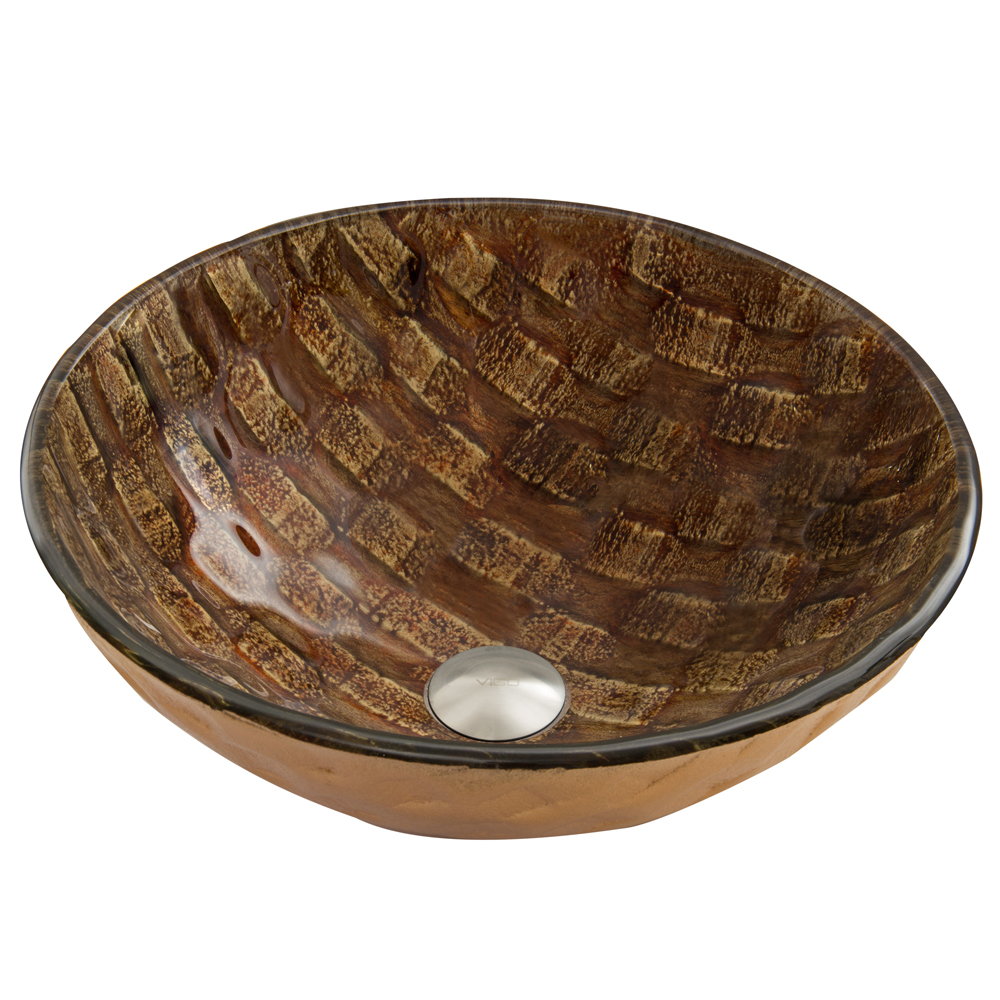 Playa Glass Vessel Bathroom Sink