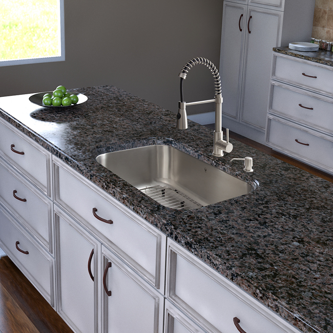 All in One 30-inch Undermount Stainless Steel Kitchen Sink and Faucet Set