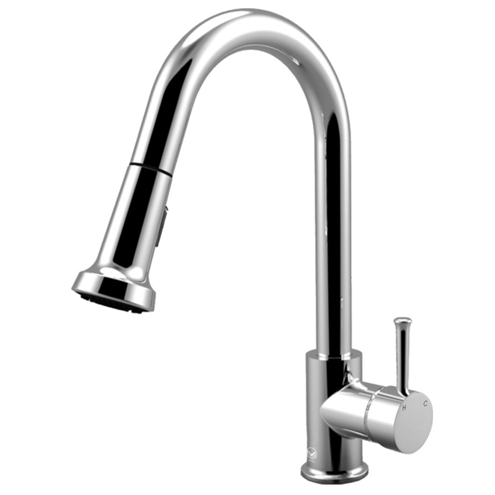 Harrison Chrome Pull-Down Spray Kitchen Faucet