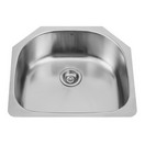 24-inch Undermount Stainless Steel 18 Gauge Single Bowl Kitchen Sink