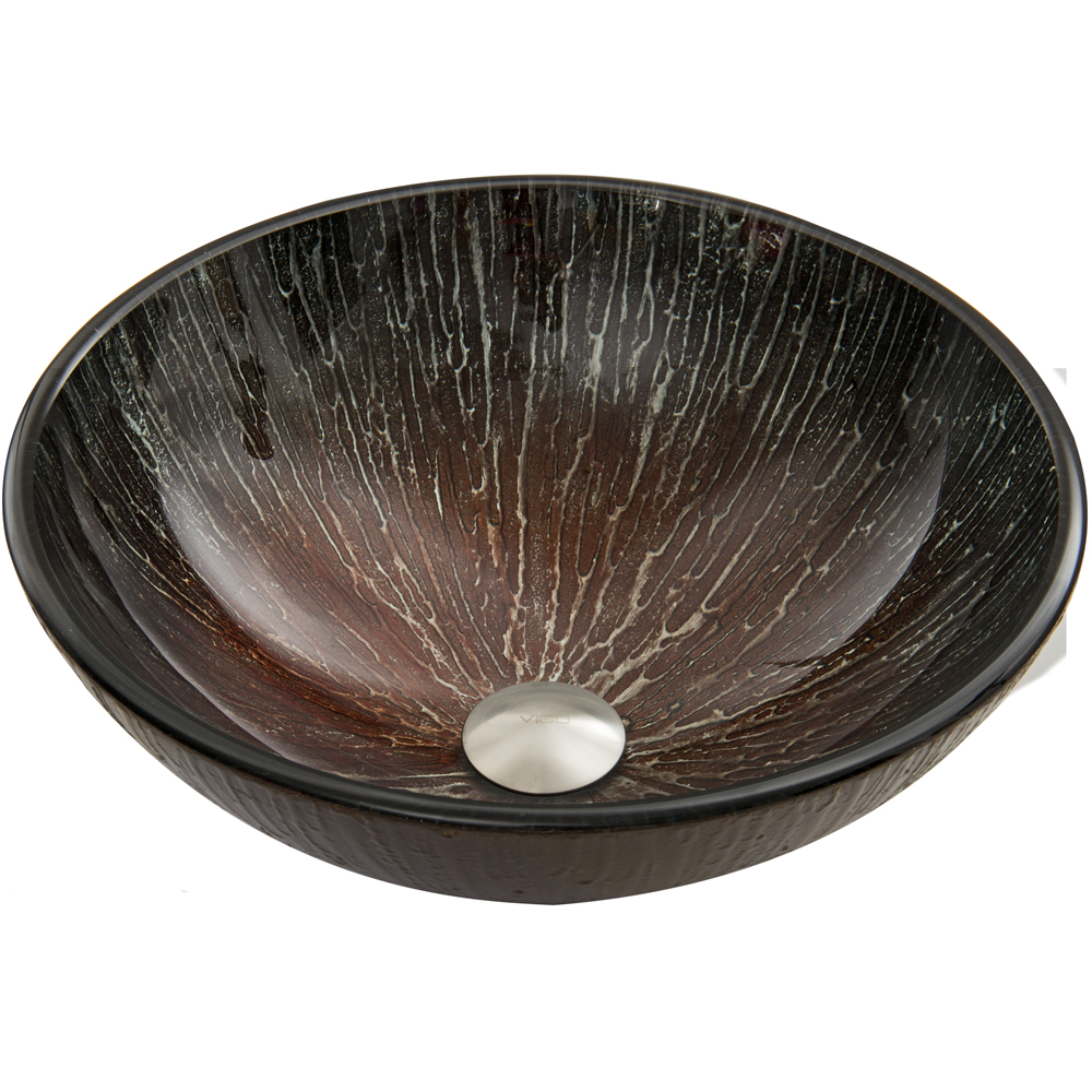 Enchanted Earth Glass Vessel Bathroom Sink