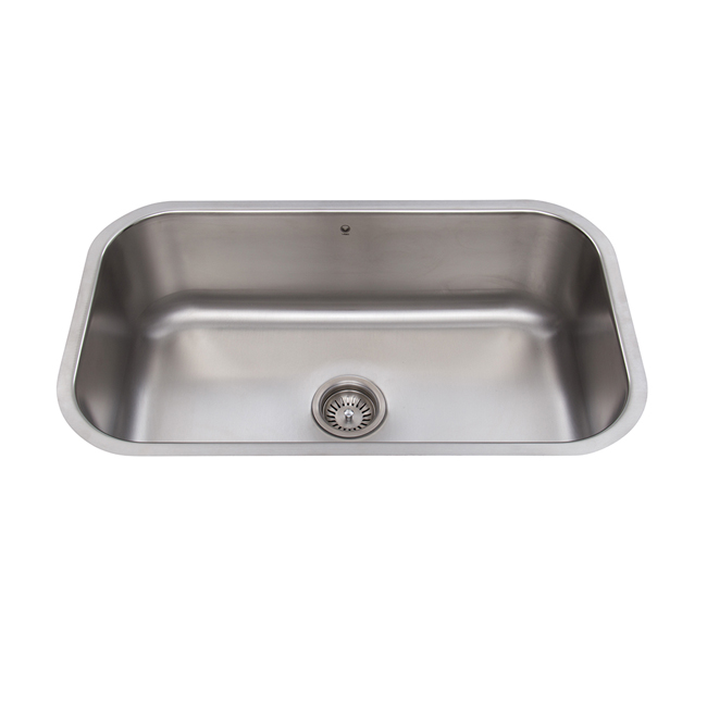 30-inch Undermount Stainless Steel 18 Gauge Single Bowl Kitchen Sink