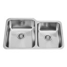 32-inch Undermount Stainless Steel 18 Gauge Double Bowl Kitchen Sink