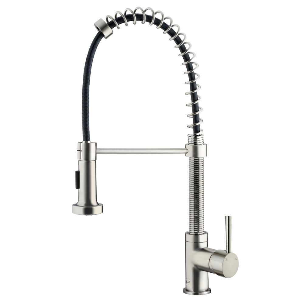 Edison Stainless Steel Pull-Down Spray Kitchen Faucet