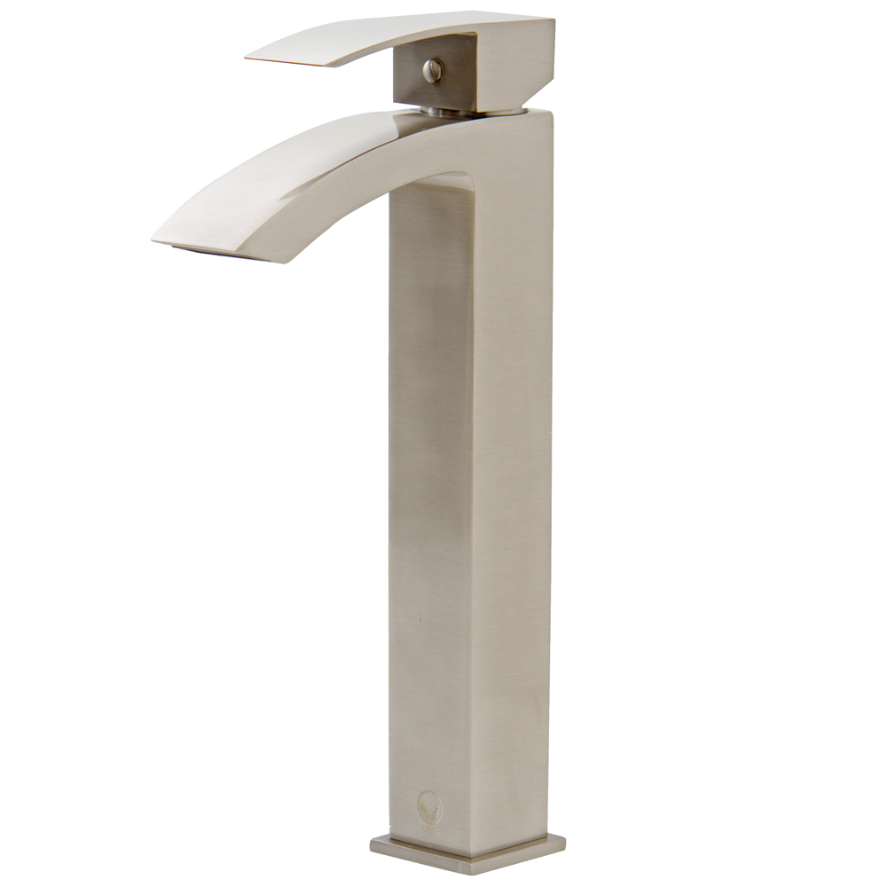 Duris Bathroom Vessel Faucet in Brushed Nickel