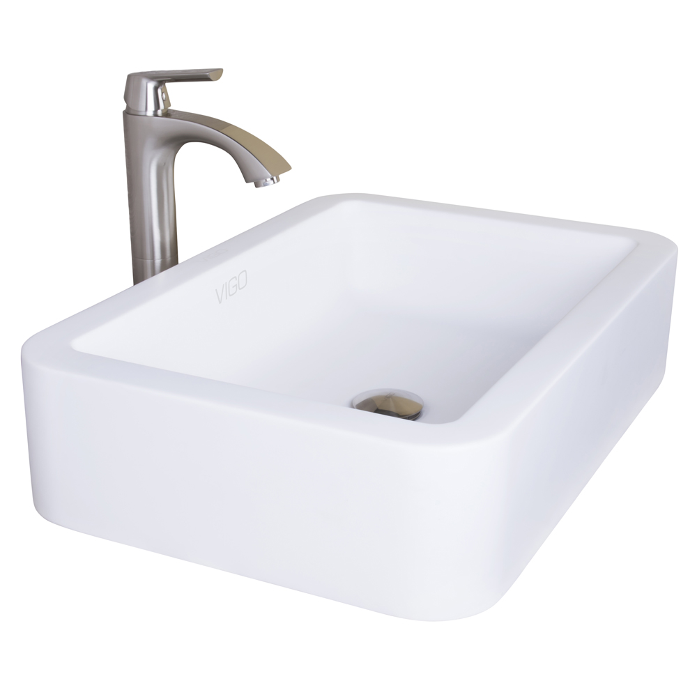 Navagio Matte Stone Vessel Sink