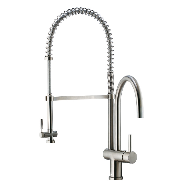 Dresden Stainless Steel Pull-Down Spray Kitchen Faucet
