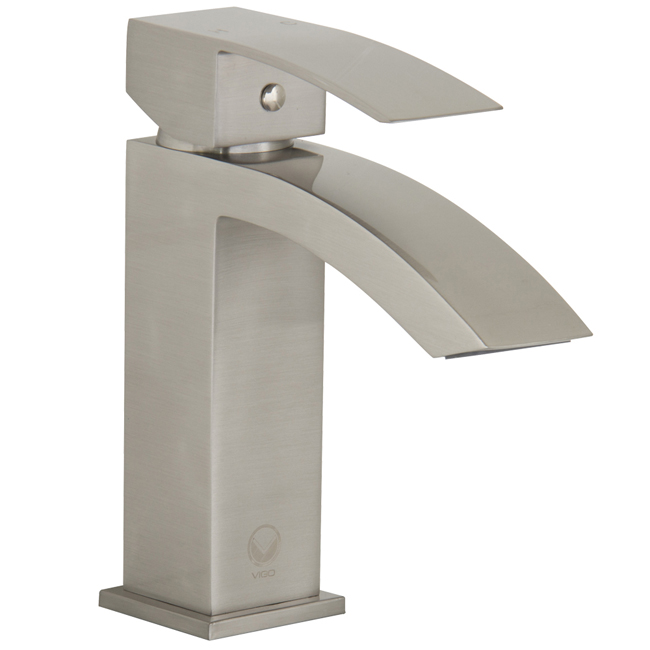 Single Handle Brushed Nickel Finish Faucet