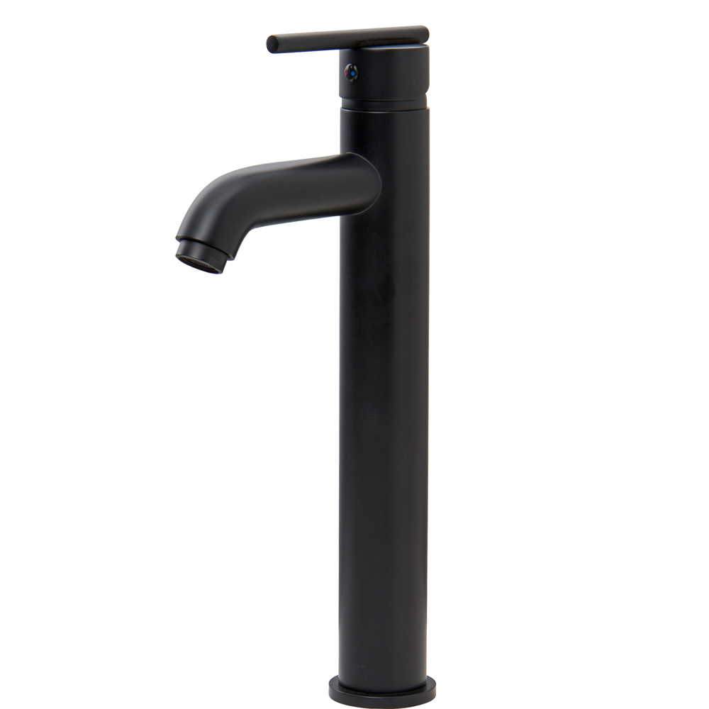 Seville Bathroom Vessel Faucet in Matte Black