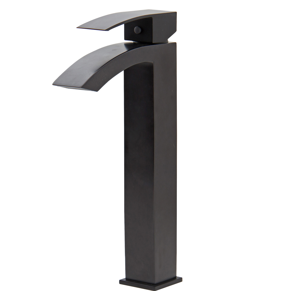 Duris Bathroom Vessel Faucet in Matte Black