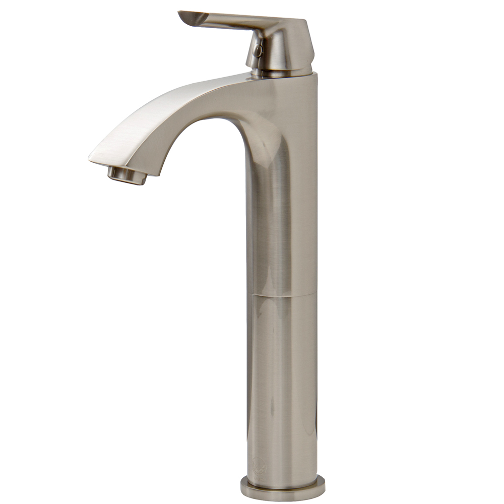 Linus Bathroom Vessel Faucet in Brushed Nickel