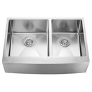 33-inch Farmhouse 15mm Radius Double Bowl