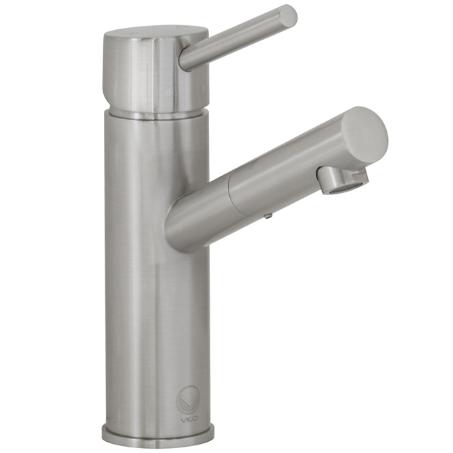 Noma Single Lever Brushed Nickel Finish Faucet