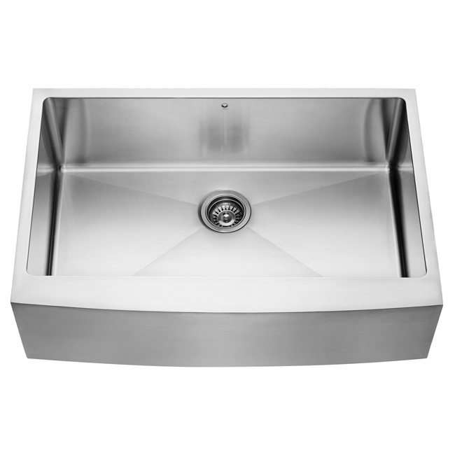 33-inch Farmhouse 15mm Radius Single Bowl