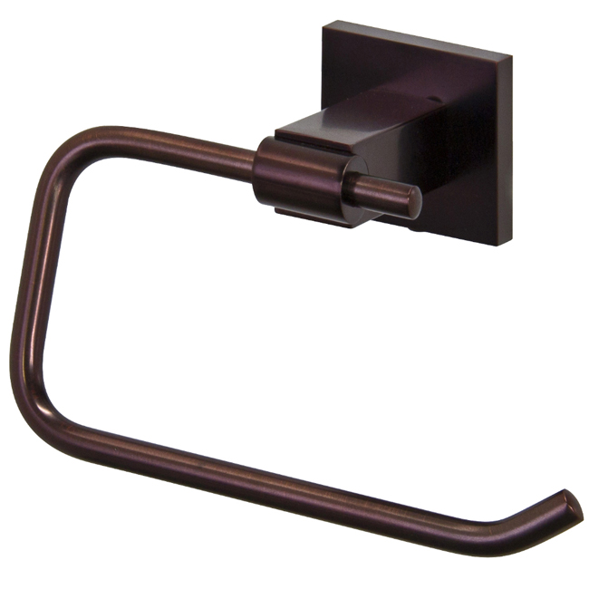 Allure Square Design Single Post Toilet Tissue Holder in Oil Rubbed Bronze