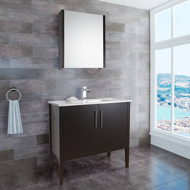 36-inch Maxine Single Bathroom Vanity with Medicine Cabinet