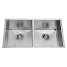 32-inch Undermount Stainless Steel 16 Gauge Double Bowl Kitchen Sink